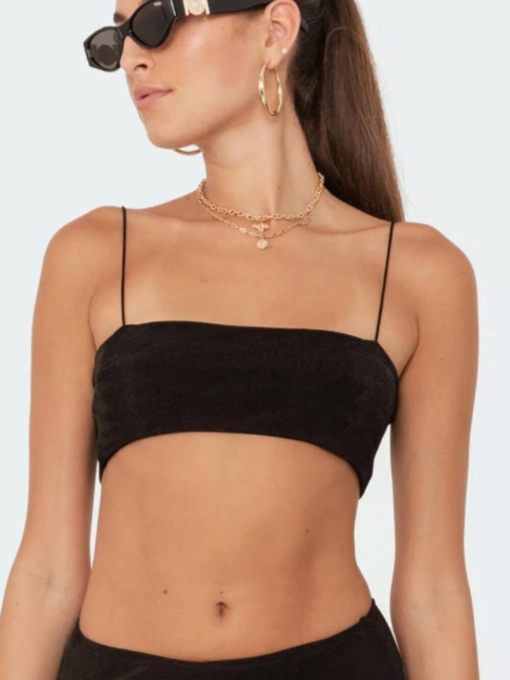 Edikted Women's Black Crop-top